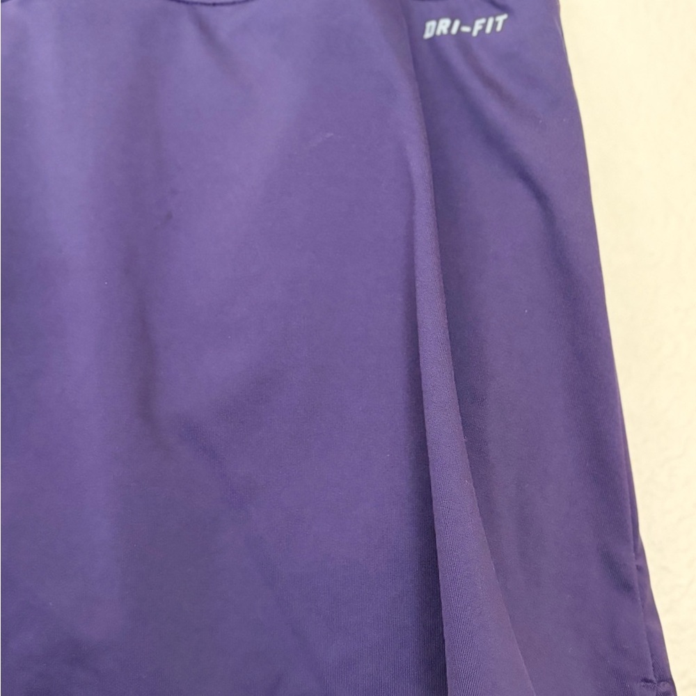 NIKE DRI FIT PURPLE TENNIS PICKLEBALL GOLF SKORT WITH COMPRESSION SHORTS - Picture 5 of 5